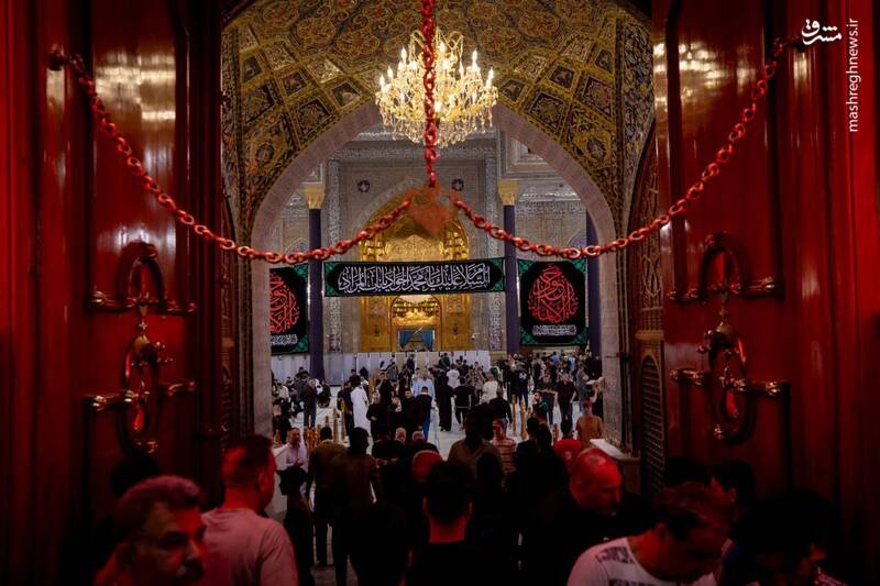 عکس/ حال و هوای کاظمین در شب شهادت جوادالائمه(ع)