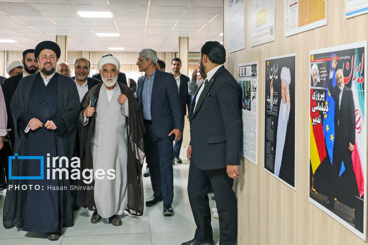  ​​​​​​​بازدید «سید حسن خمینی» از موسسه مطبوعاتی ایران