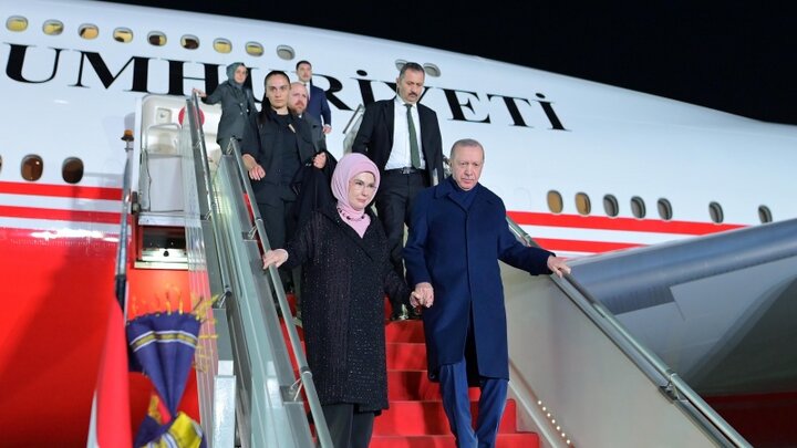رجب طیب اردوغان به آذربایجان سفر کرد