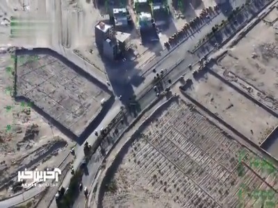 رصد امنیتی جاده‌ها توسط پهپادهای اطلاعات سپاه