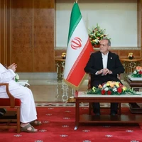 عکس/ مصاحبه «پزشکیان» با تلویزیون عمان