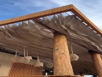 زیبایی خیره کننده به کمک پرده و باد در چین 