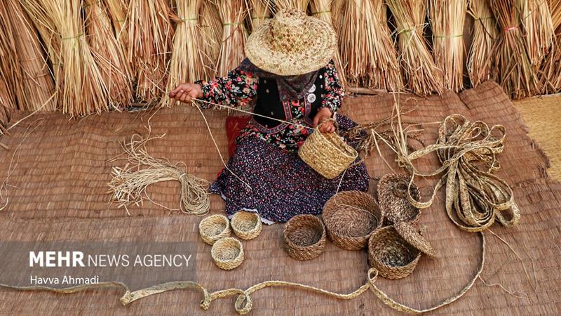 ۱۰ کارگاه حصیربافی در استان ایلام فعالیت دارند