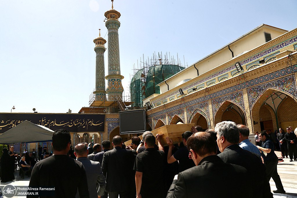 مراسم تشییع برادر آیت الله هاشمی رفسنجانی (ره)