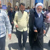 رئیس قوه قضاییه پای حرف دل مردم در حرم امام رضا (ع)