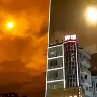 روشن شدن آسمان چین با گلوله آتشین بزرگ!