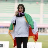 عکس/ سکوی تاریخی دختر ایرانی در کره جنوبی