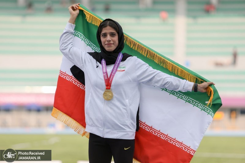 عکس/ سکوی تاریخی دختر ایرانی در کره جنوبی