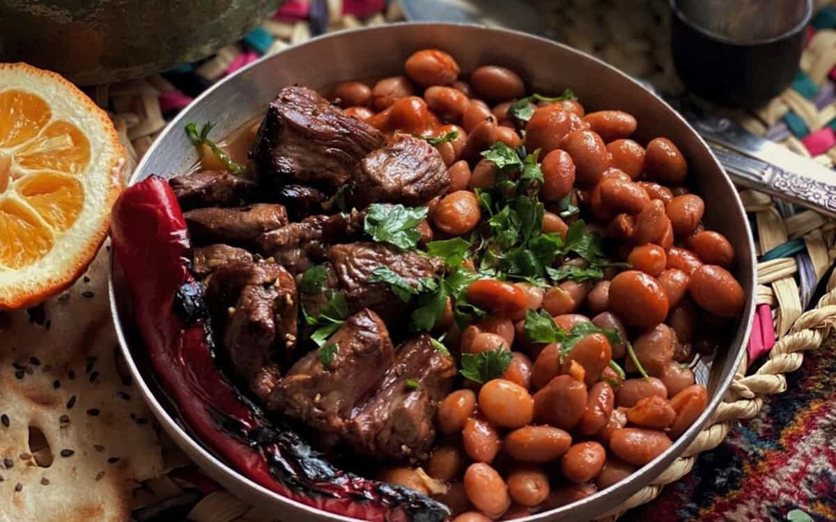 طرز تهیه لوبیا کباب رشتی به روش محلی