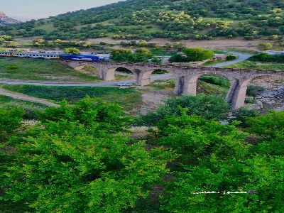 مسیر زیبای ریل قطار در لرستان