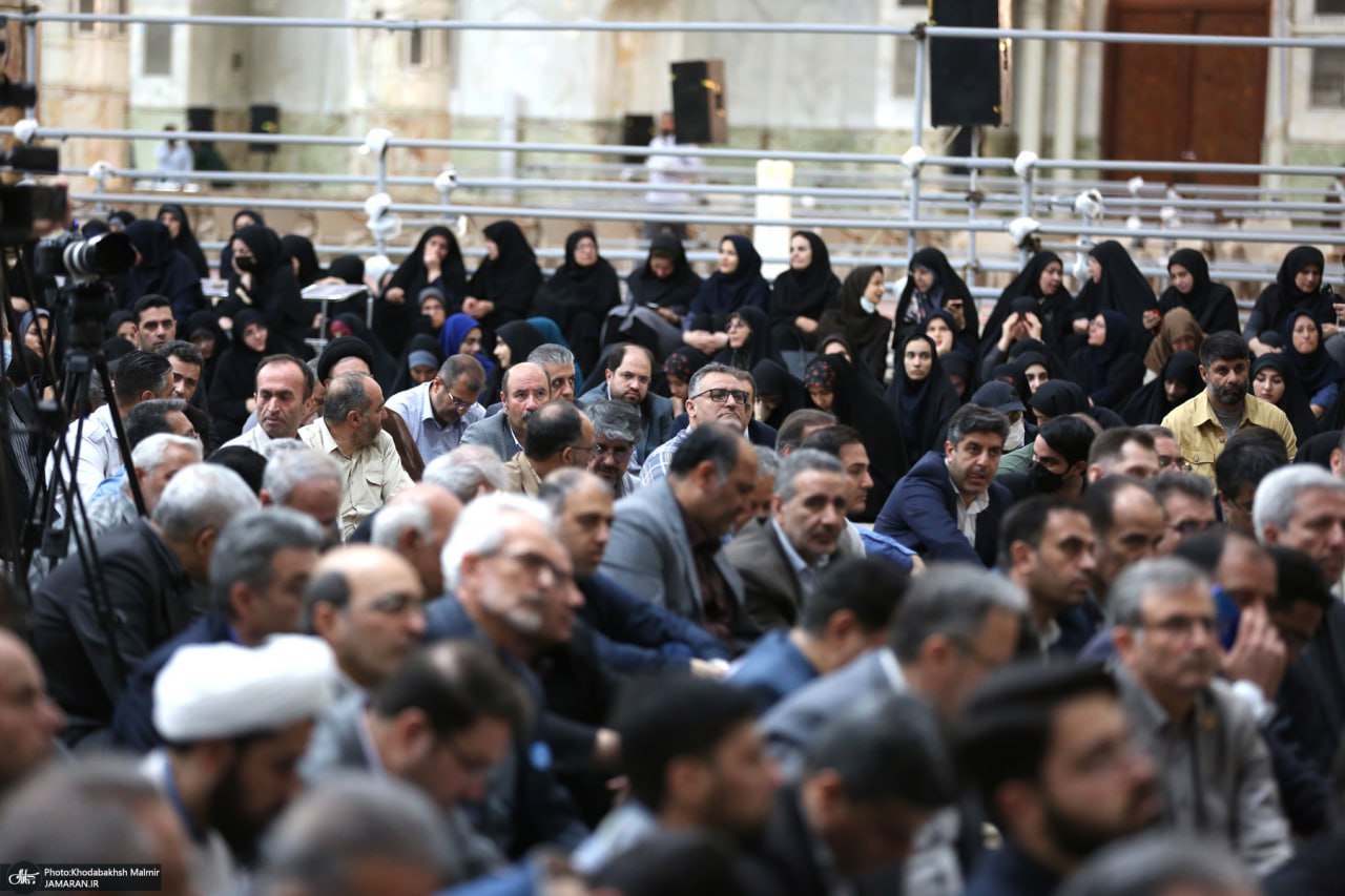 عکس/ مراسم تجدیدمیثاق دانشگاهیان با آرمان‌های امام خمینی (س)