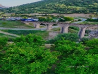 مسیر زیبای ریل قطار در لرستان