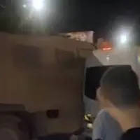 حمله عامدانه خودروی نظامیان اسرائیلی به اتوبوس حجاج فلسطینی