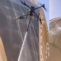 شست و شوی یک مسجد با پهپاد در عمان