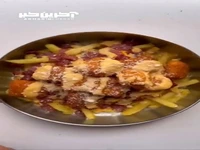 سیب زمینی ویژه با پنیر هالومی