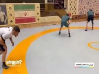 تمرینات سخت و نفس‌گیر ملی‌پوشان کشتی ایران