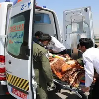 مصدومیت 25 نفر در پی واژگونی مینی‌بوس