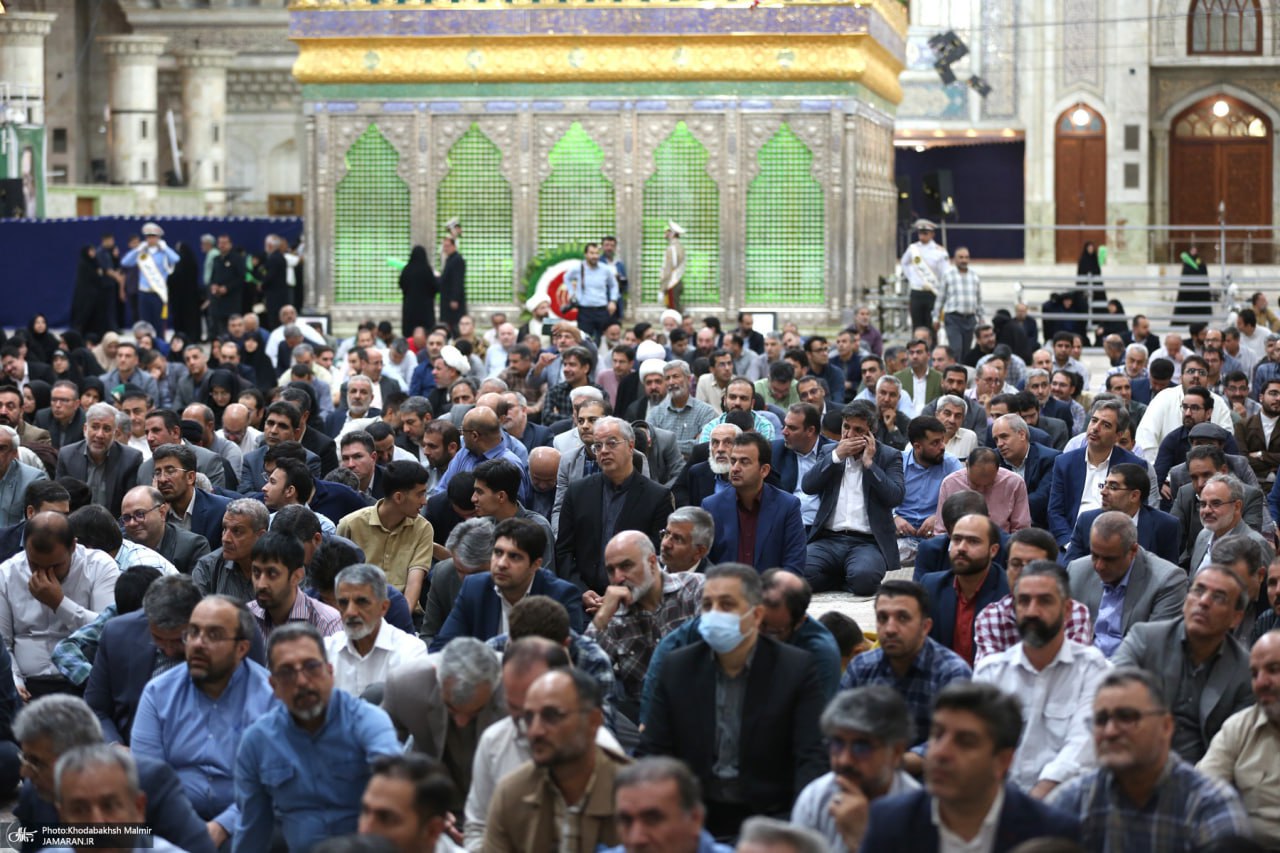 عکس/ مراسم تجدیدمیثاق دانشگاهیان با آرمان‌های امام خمینی (س)