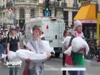 راهپیمایی گسترده‌ در خیابان‌های پاریس در حمایت از غزه