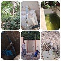 شناسایی و قطع انشعاب غیرمجاز باغ ویلا در خوسف