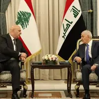 تاکید رؤسای جمهور لبنان و عراق بر حمایت از ملت فلسطین