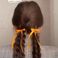 اگه موهات بلنده اینجوری موهاتو درست کن!