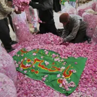 نذر گل برای امام حسین(ع)