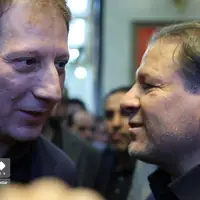 حضور بابک زنجانی در مراسم ترحیم پدر علی انصاری