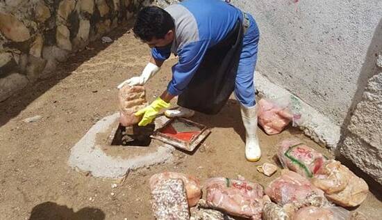 معدومسازی ۲ هزار کیلوگرم مواد غذایی فاسد در زاهدان