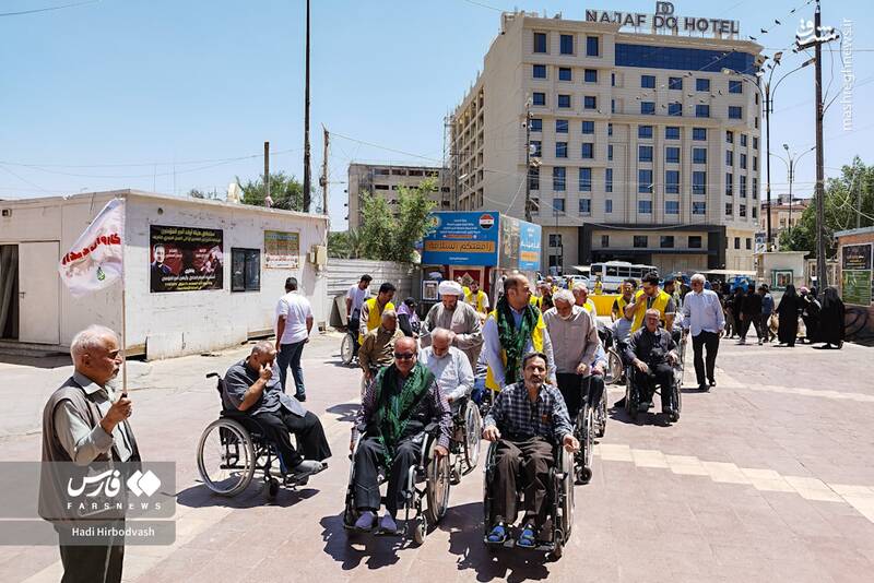 "کربلا کربلا" این‌بار با ویلچر و اشک شوق