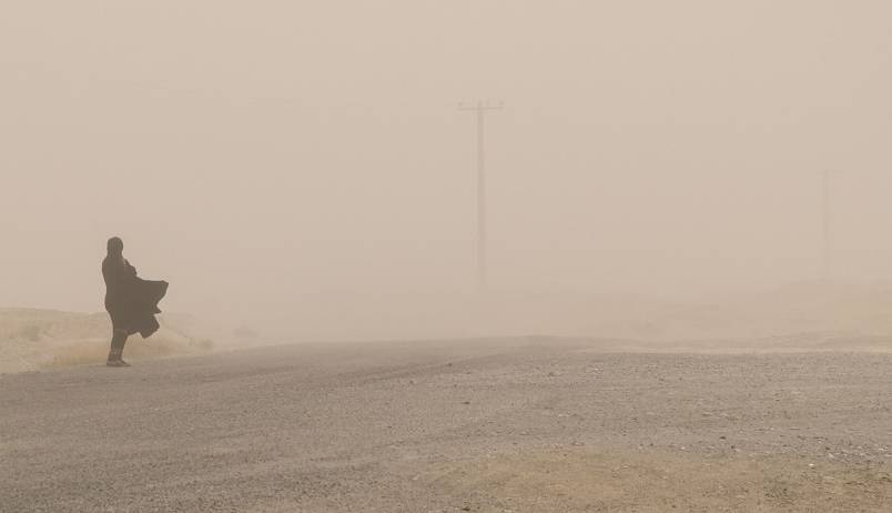 سرعت طوفان در زابل به ۹۷ کیلومتر بر ساعت رسید