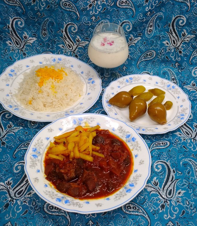 از شما/ناهارخورشت ..به..🌺🌺🌺🌺