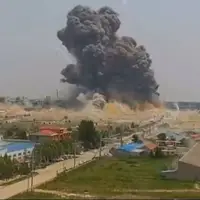 لحظه انفجار مهیب در کارخانه چینی که چندین کشته برجای گذاشت