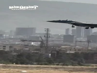 غرش جنگنده میگ ۲۹ نیروی هوایی ارتش بر فراز فرودگاه مهرآباد