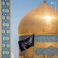 عکس/ حرم رضوی سیاهپوش شد