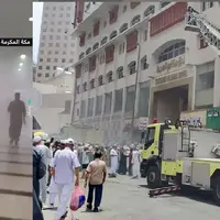 آتش‌سوزی هتلی مملو از زائران در مکه