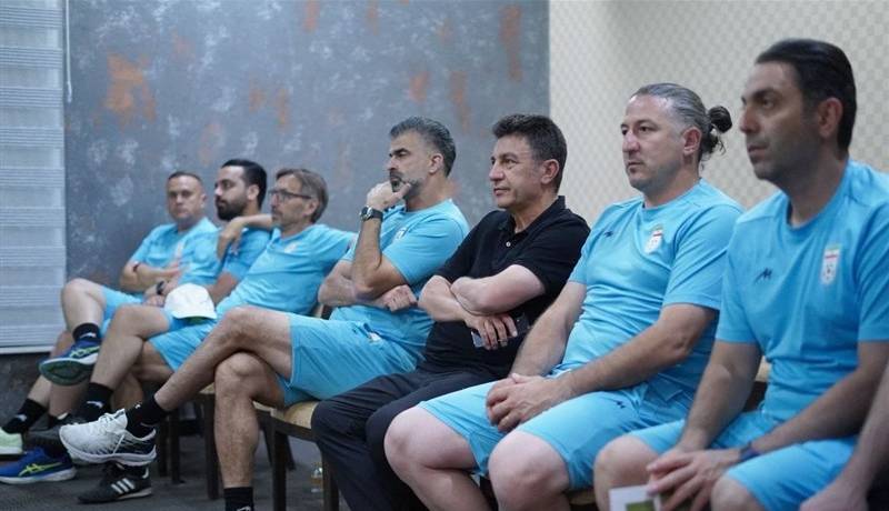 برگزاری جلسه فنی تیم ملی فوتبال قبل از سفر به دوحه