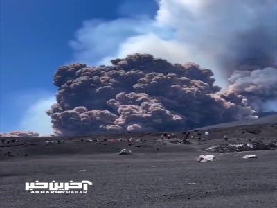 فرار گردشگران و راهنماها از فوران ناگهانی کوه اتنا