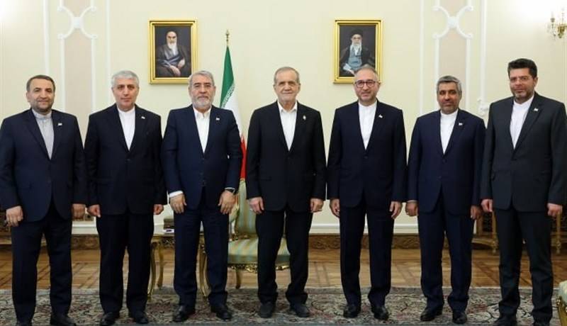 دیدار ۶ سفیر جدید ایران با پزشکیان