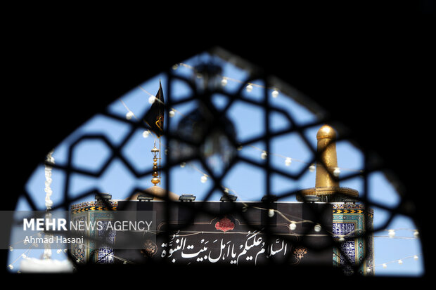 عکس/ حرم مطهر رضوی در روز شهادت امام محمد باقر(س)