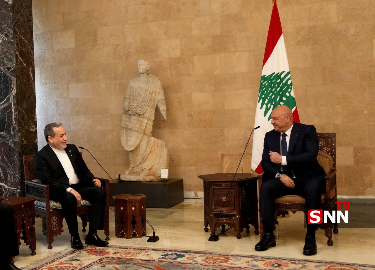 عکس/ دیدار «عراقچی» با رئیس جمهور لبنان 
