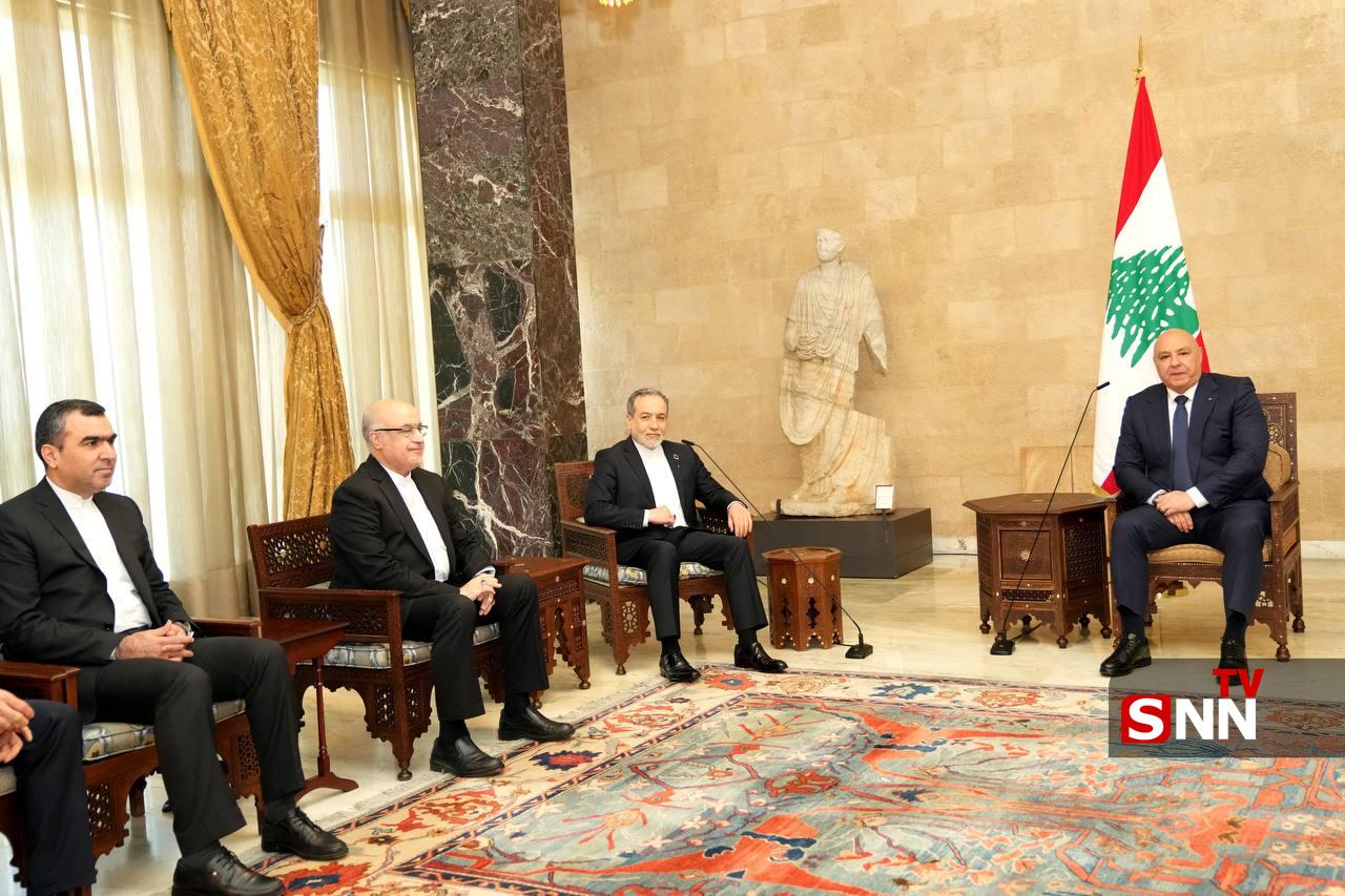 عکس/ دیدار «عراقچی» با رئیس جمهور لبنان 