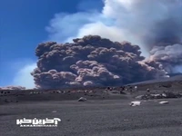 فرار گردشگران و راهنماها از فوران ناگهانی کوه اتنا
