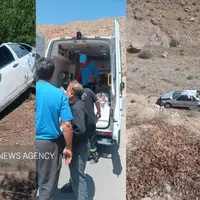واژگونی خودروی سواری درپیچ «شاه ورس» کلاک دماوند؛ ۳ نفر مصدوم شدند