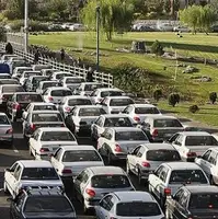 ترافیک چند کیلومتری در جاده چالوس!
