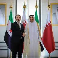دیدار وزرای خارجه جولانی و قطر