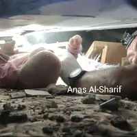  تصاویر تکان‌دهنده از تلاش برای نجات جان یک نوزاد فلسطینی از زیر آوار 