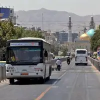 تقویت ناوگان اتوبوسرانی مشهد به مناسبت سالروز ارتحال امام خمینی(ره)