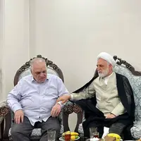 تصاویری از دیدار و عیادت قاضی‌القضات از عزت‌الله مطهری