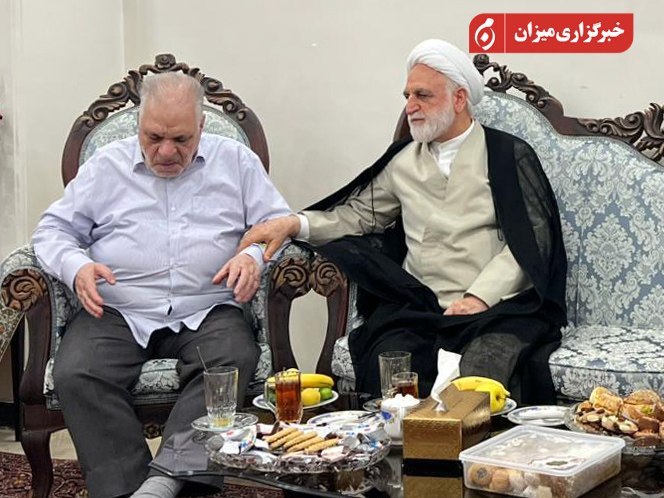 تصاویری از دیدار و عیادت قاضی‌القضات از عزت‌الله مطهری